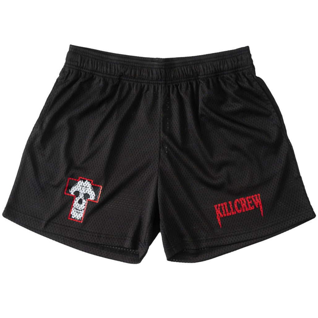 VENTED MESH SHORTS MISFIT - BLACK / RED – Kill Crew
