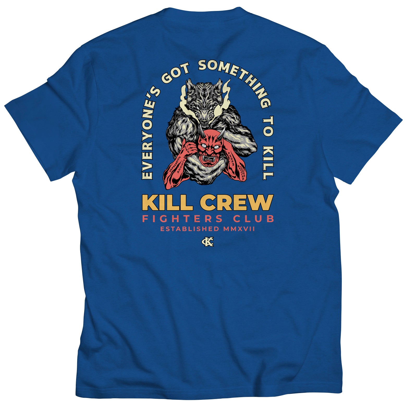 INNER DEMONS T-SHIRT - BLUE – Kill Crew