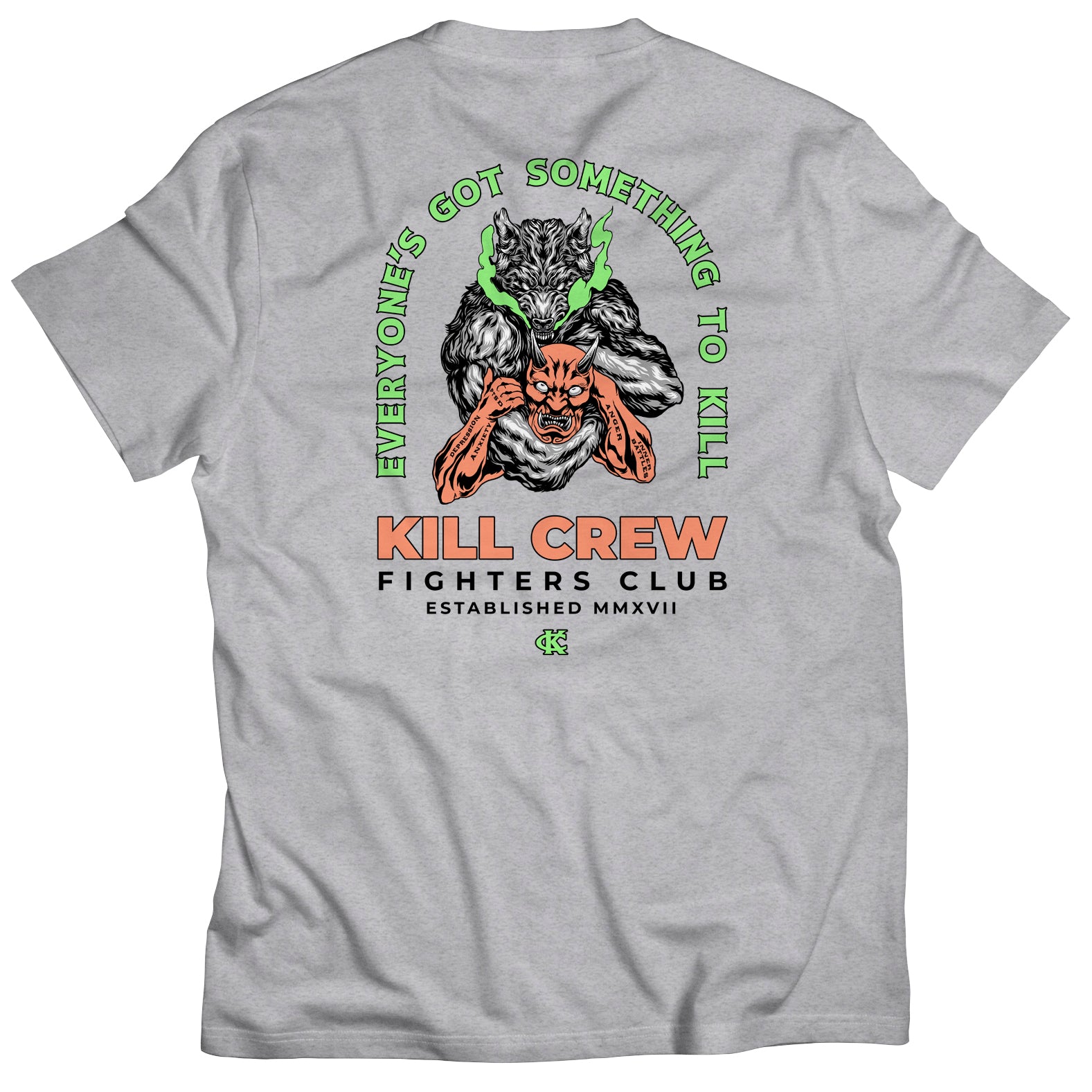 INNER DEMONS T-SHIRT - GREY – Kill Crew