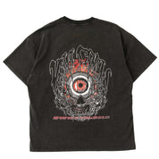 RELAXED FIT LUX EVIL EYE T-SHIRT - BLACK