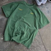 RELAXED FIT LUX SCRIPT T-SHIRT - GREEN / YELLOW