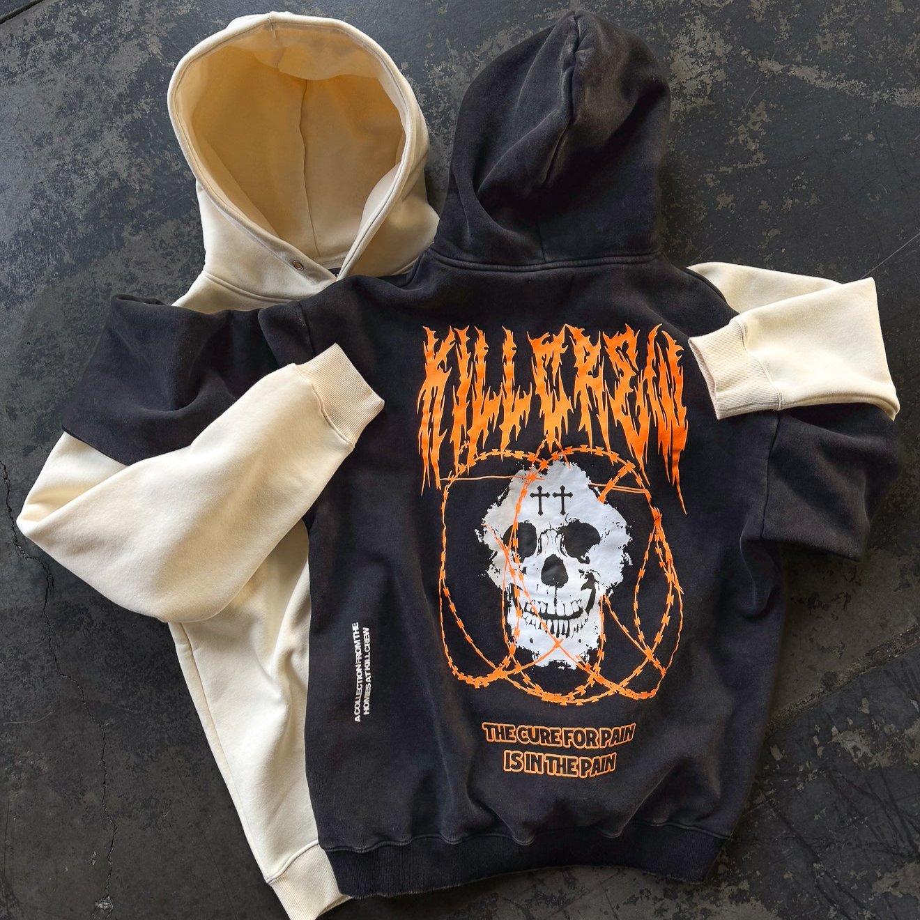 OVERSIZED LUX "BARBARIAN" HOODIE - BLACK