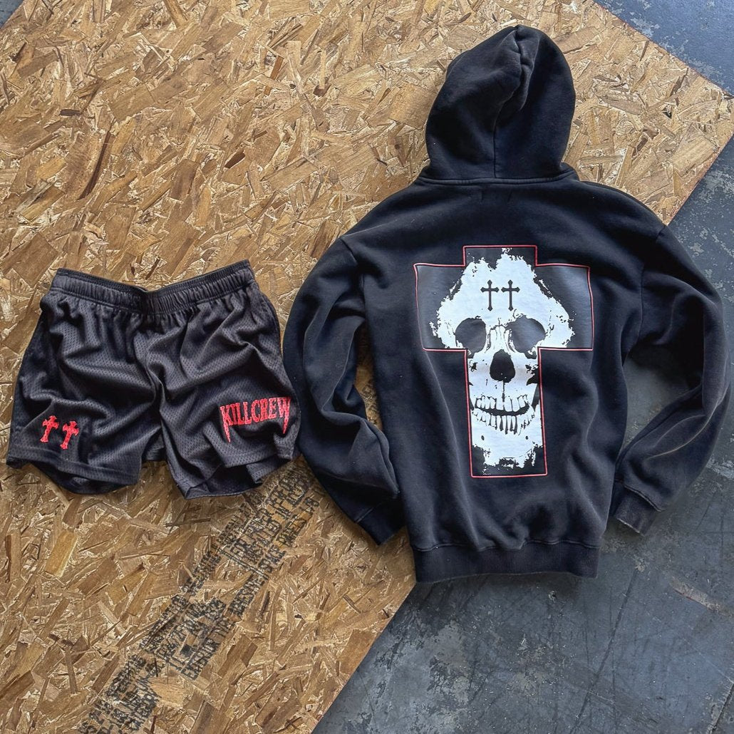 OVERSIZED LUX "MISFIT" HOODIE - BLACK