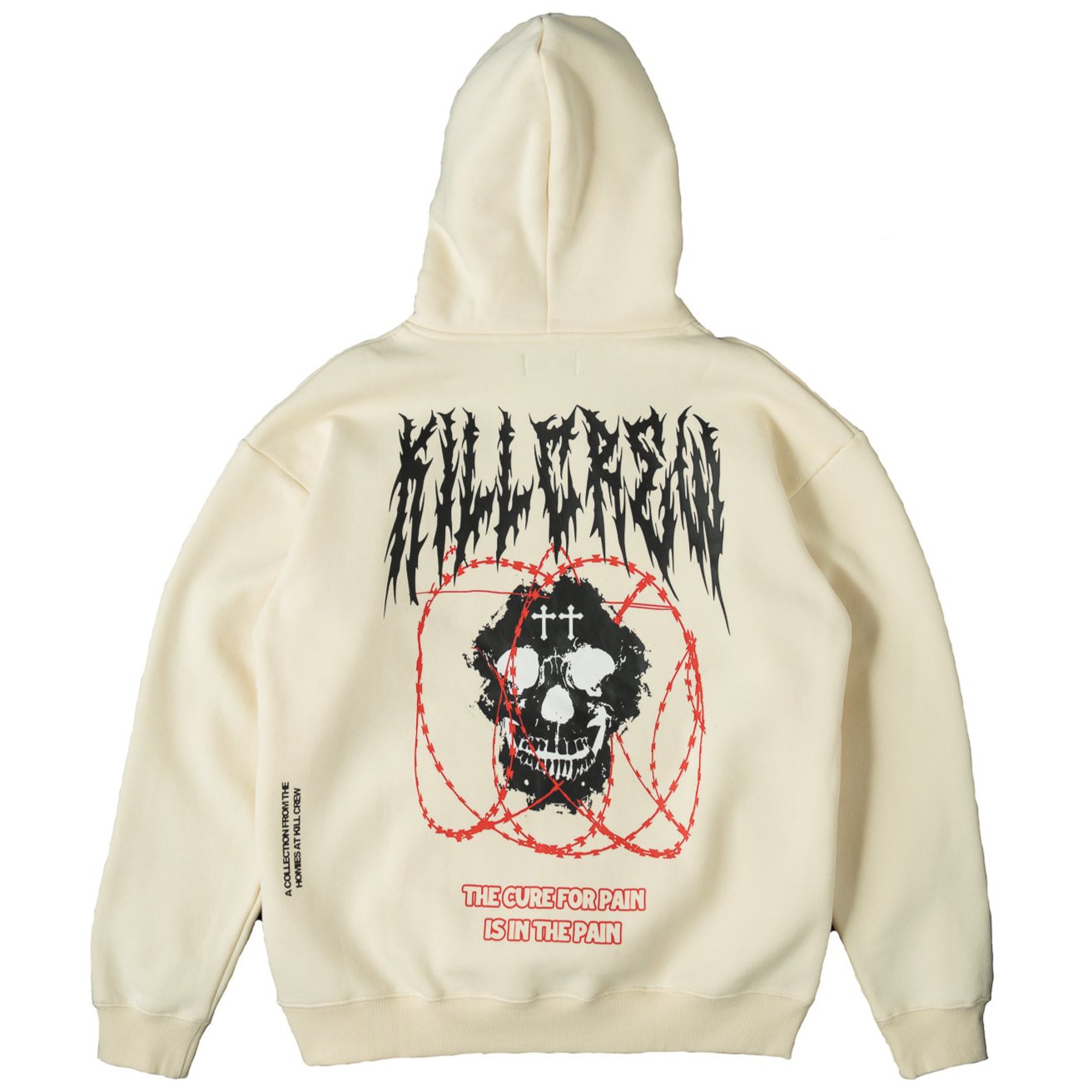 OVERSIZED LUX BARBARIAN HOODIE CREAM Kill Crew