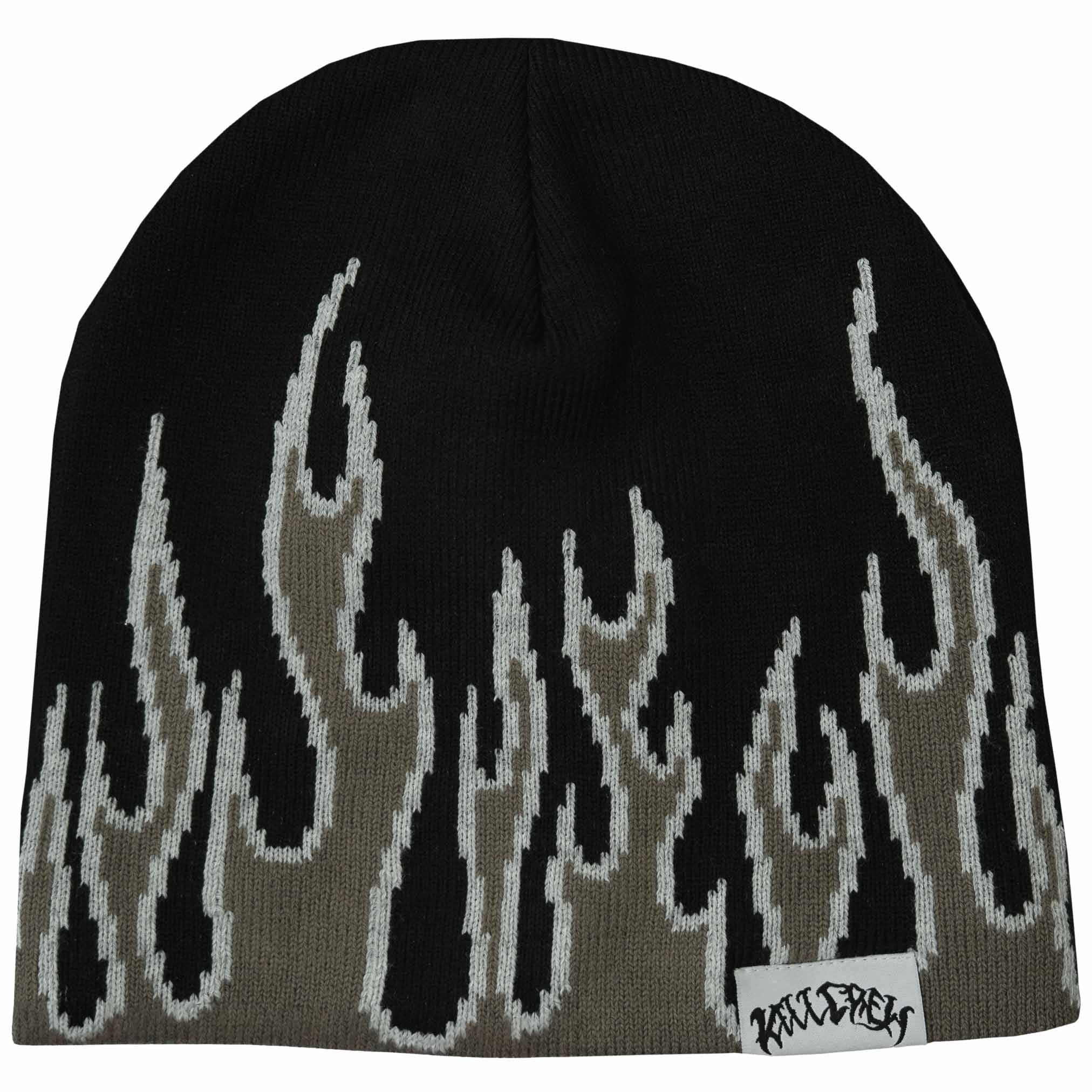 【激レア完売品】Gekyume KILL beanie sk8 FLAME SKULL CAP BEANIE - BLACKOUT – Kill Crew