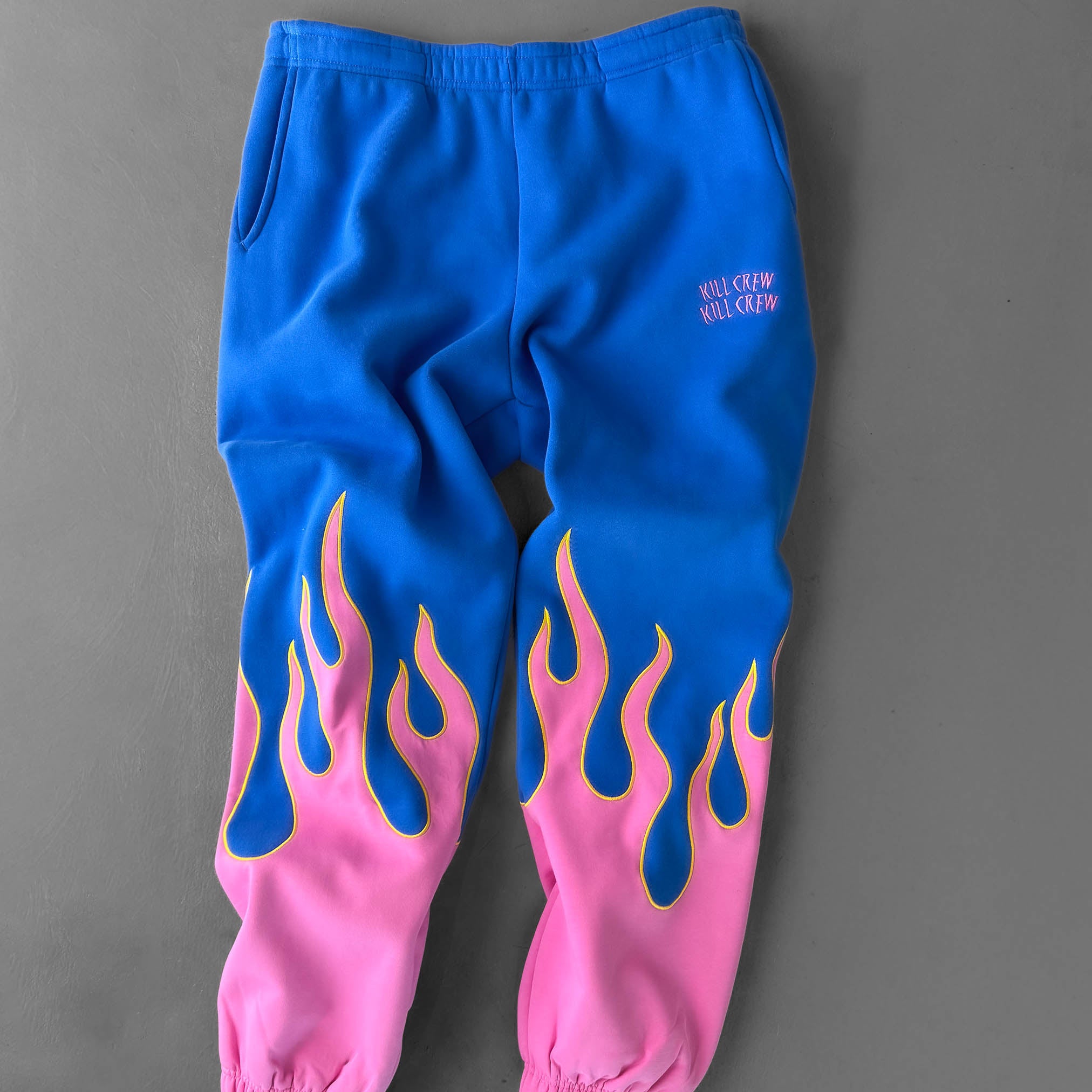 PREMIUM HEATER SWEATS - BLUE / PINK