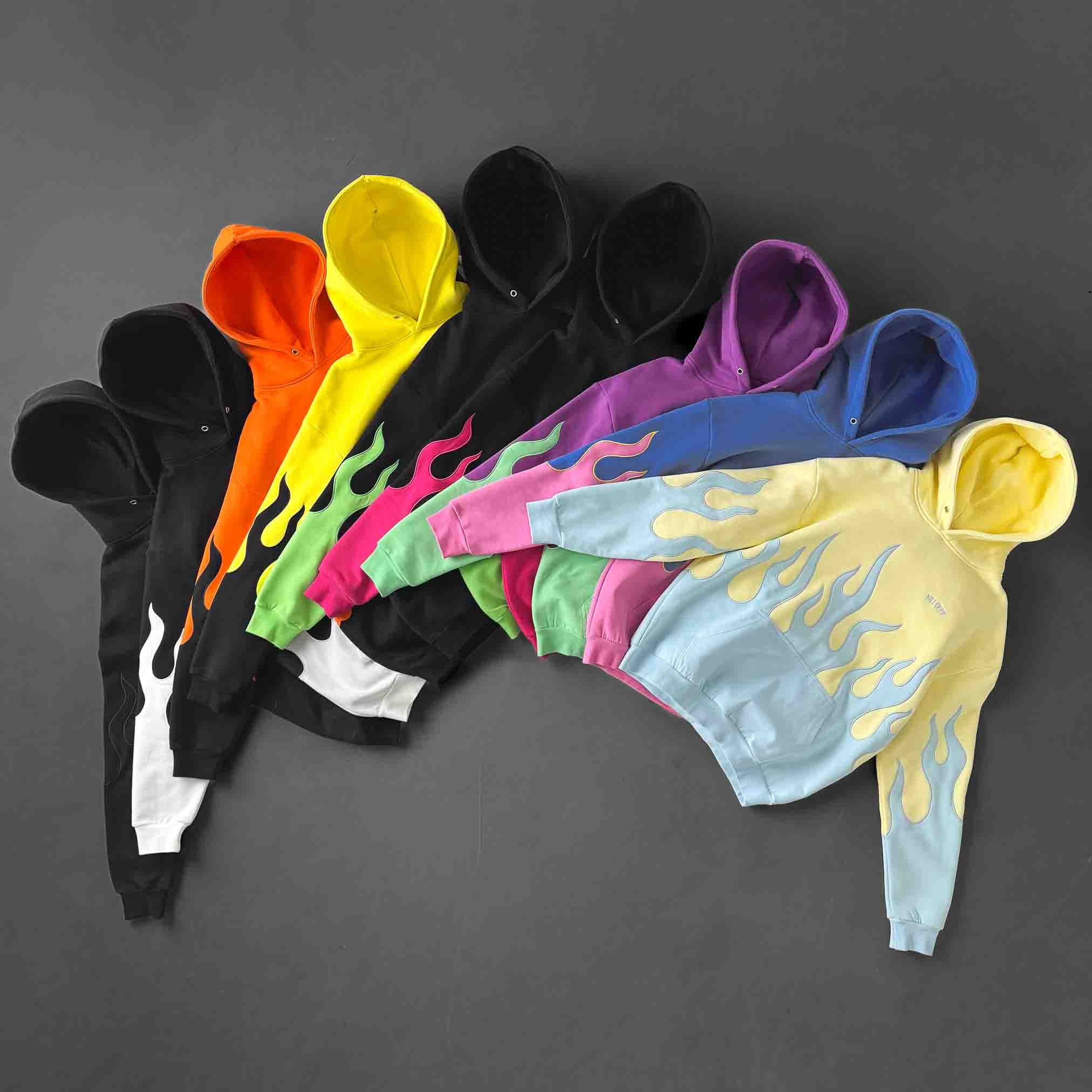 OVERSIZED PREMIUM HEATER HOODIE - BLACK / PINK