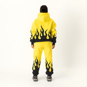 OVERSIZED PREMIUM HEATER HOODIE - YELLOW / BLACK