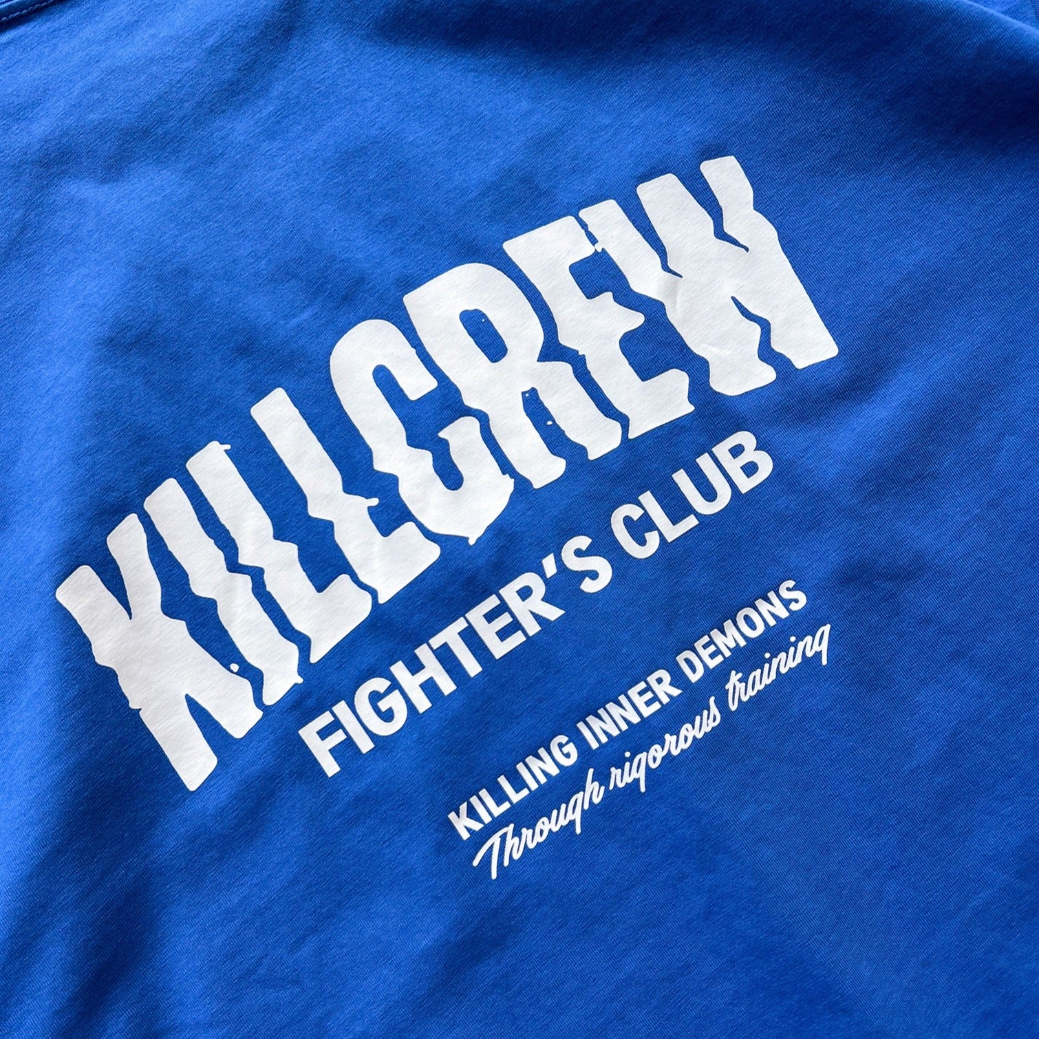 RELAXED FIT RIGOROUS TRAINING T-SHIRT - BLUE / WHITE