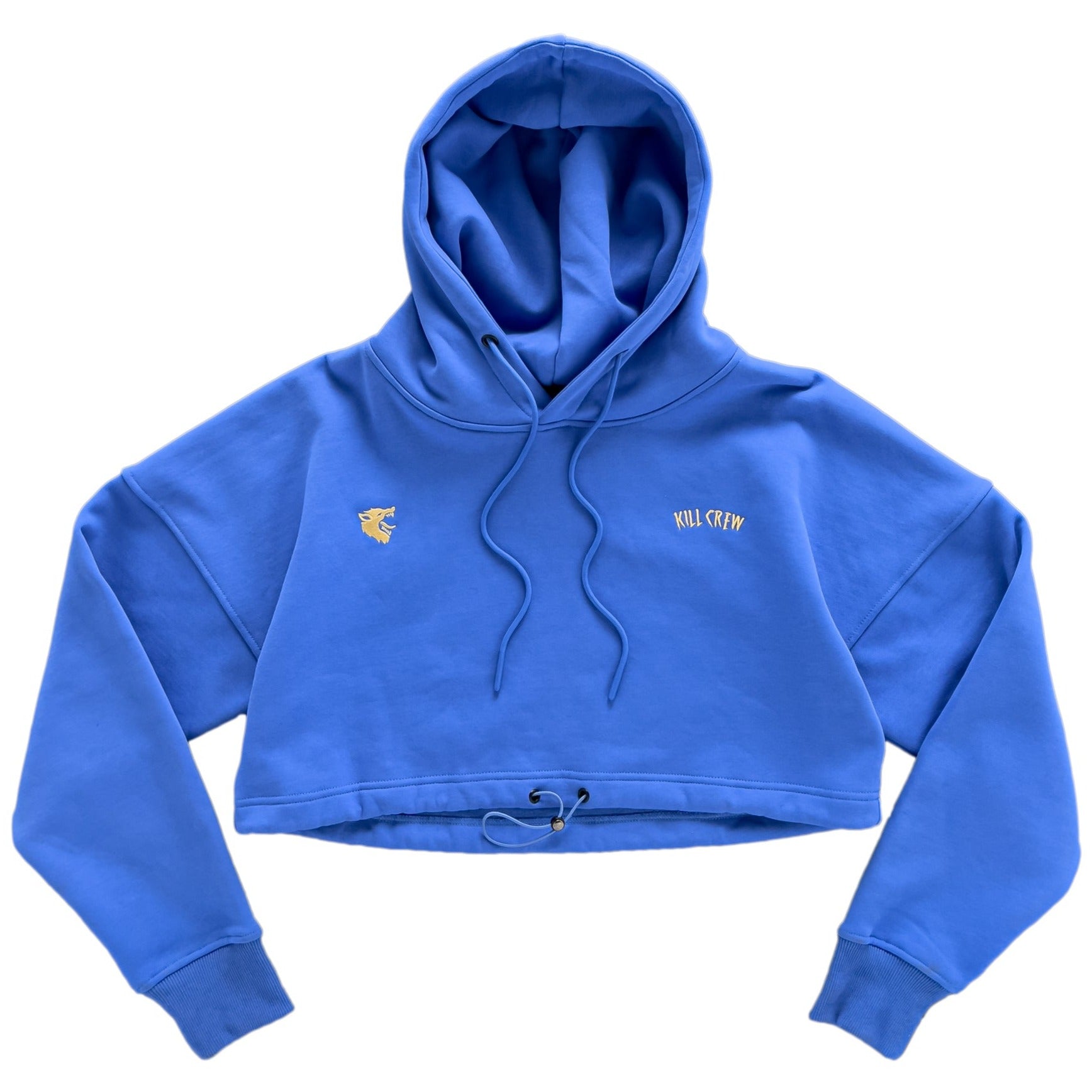 Kill Crew Wolf Crop Hoodie Blue 2XL