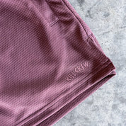 SIMPLE MUAY THAI SHORTS (MID THIGH CUT) - MAROON