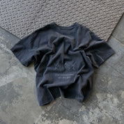 RELAXED FIT LUX "COMFORT ZONE" T-SHIRT - BLACKOUT