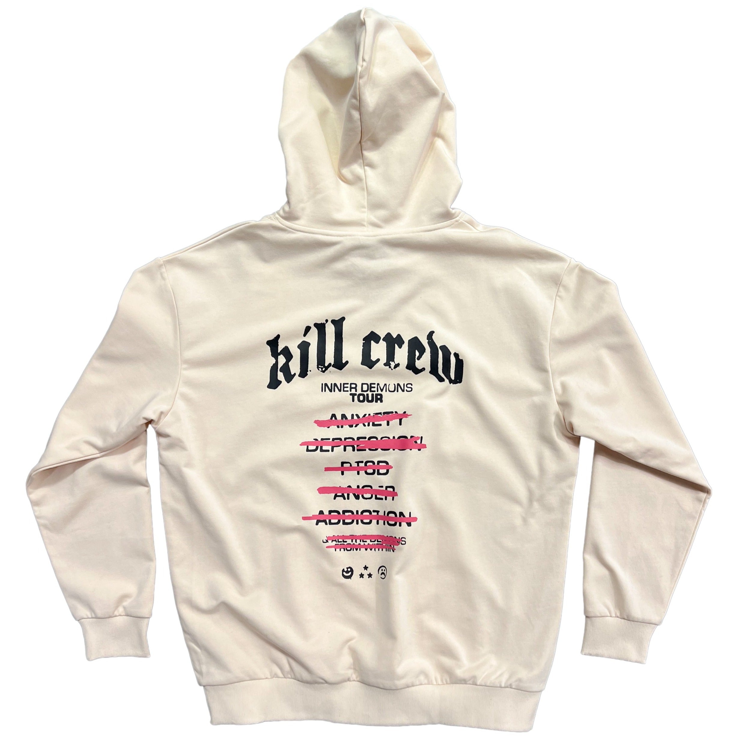 INNER DEMONS TOUR HOODIE - CREAM – Kill Crew