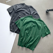 RELAXED FIT LUX "SIMPLE" T-SHIRT - GREEN