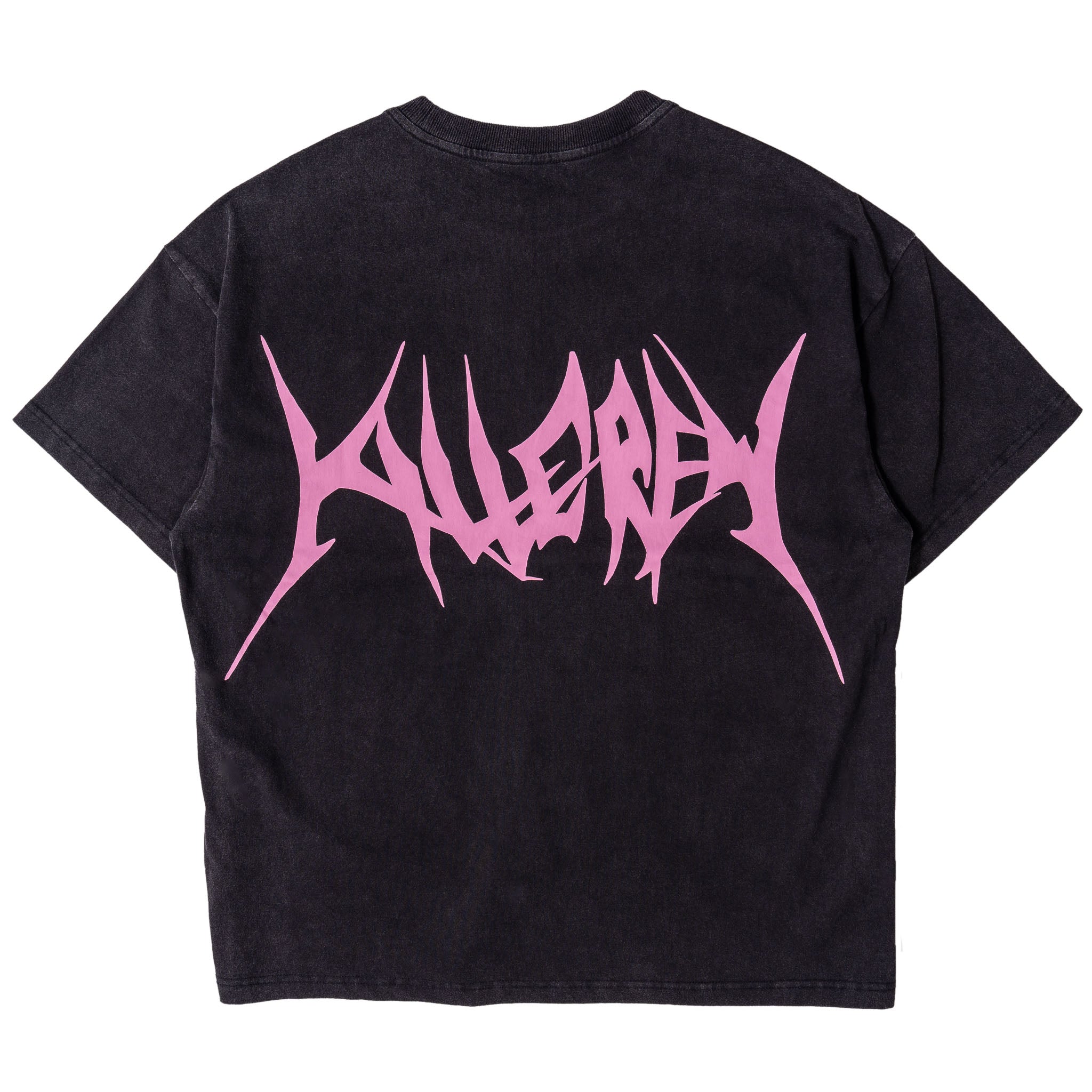 RELAXED FIT LUX "COMFORT ZONE" T-SHIRT - BLACK / PINK