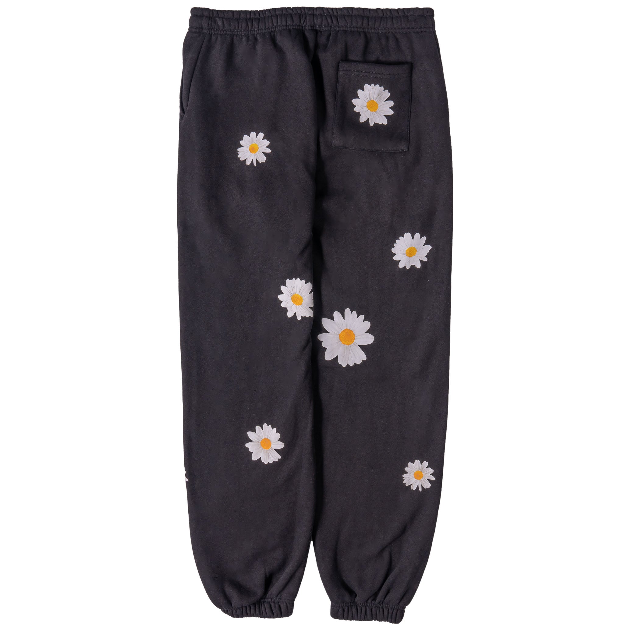 OVERSIZED LUX "DAISY" SWEATPANTS - BLACK