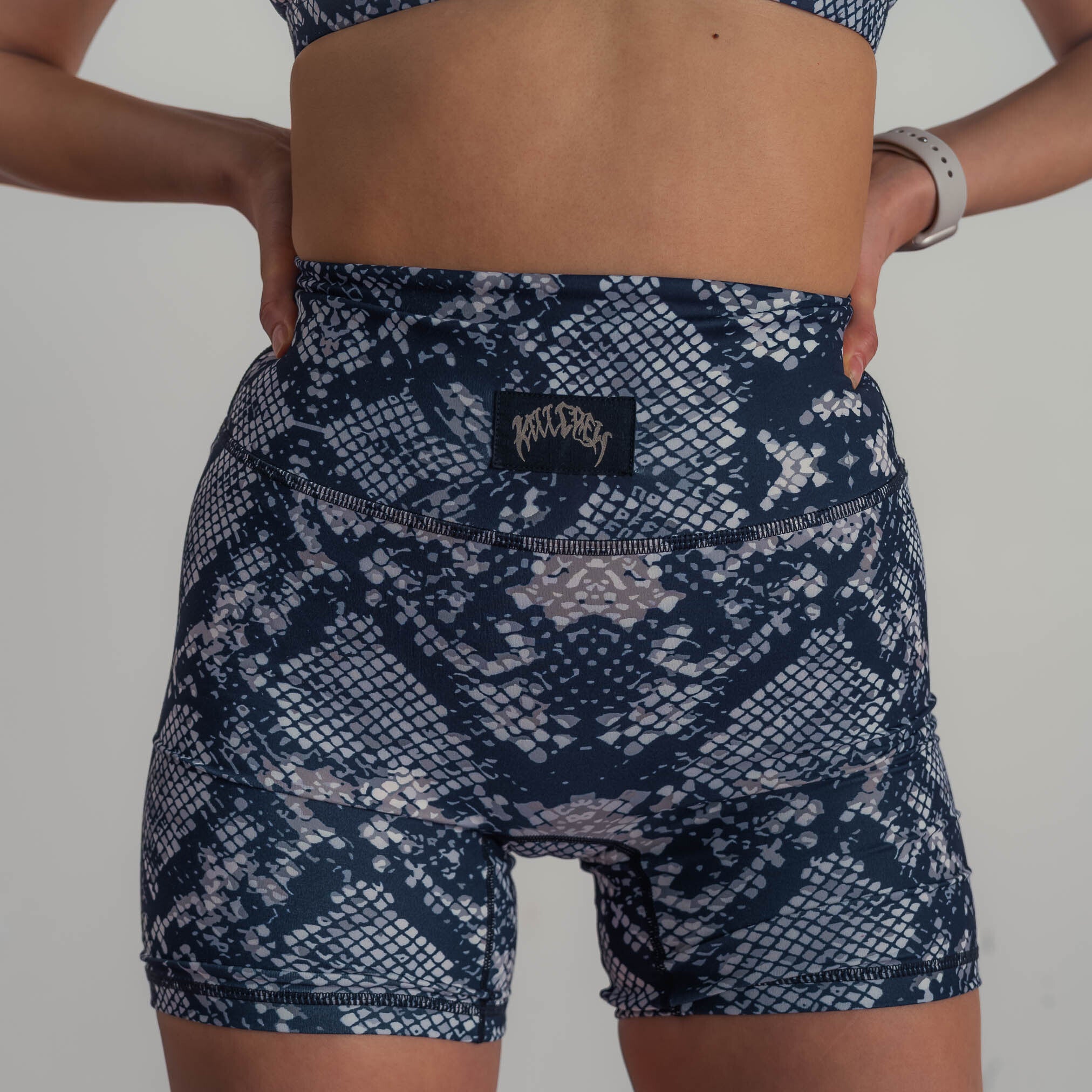SCRUNCH BIKER SHORTS - PYTHON – Kill Crew