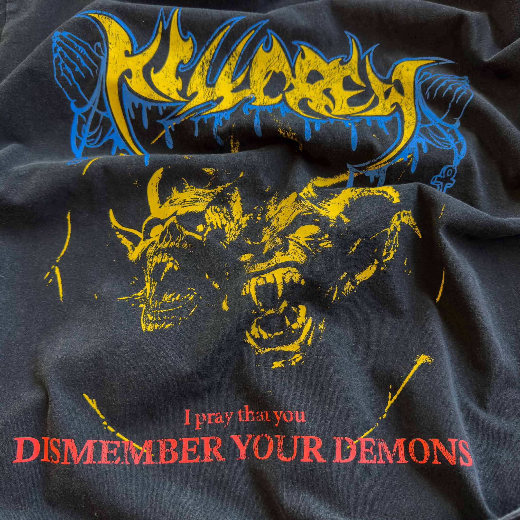 RELAXED FIT LUX DISMEMBER YOUR DEMONS T-SHIRT