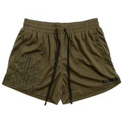 MUAY THAI SHORTS (MID THIGH CUT) v1 - OLIVE