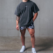 RELAXED FIT LUX "SIMPLE" T-SHIRT - BLACK
