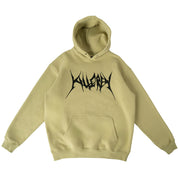 OVERSIZED LUX HOODIE "BUILT TO DESTROY" HOODIE - GREEN / BLACK