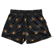 MUAY THAI SHORTS (MID THIGH CUT) SUNFLOWER - BLACKOUT
