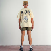 MUAY THAI SHORTS (MID THIGH CUT) v1 - OLIVE