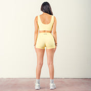 KILL CREW RIBBED SPORTS BRA - YELLOW