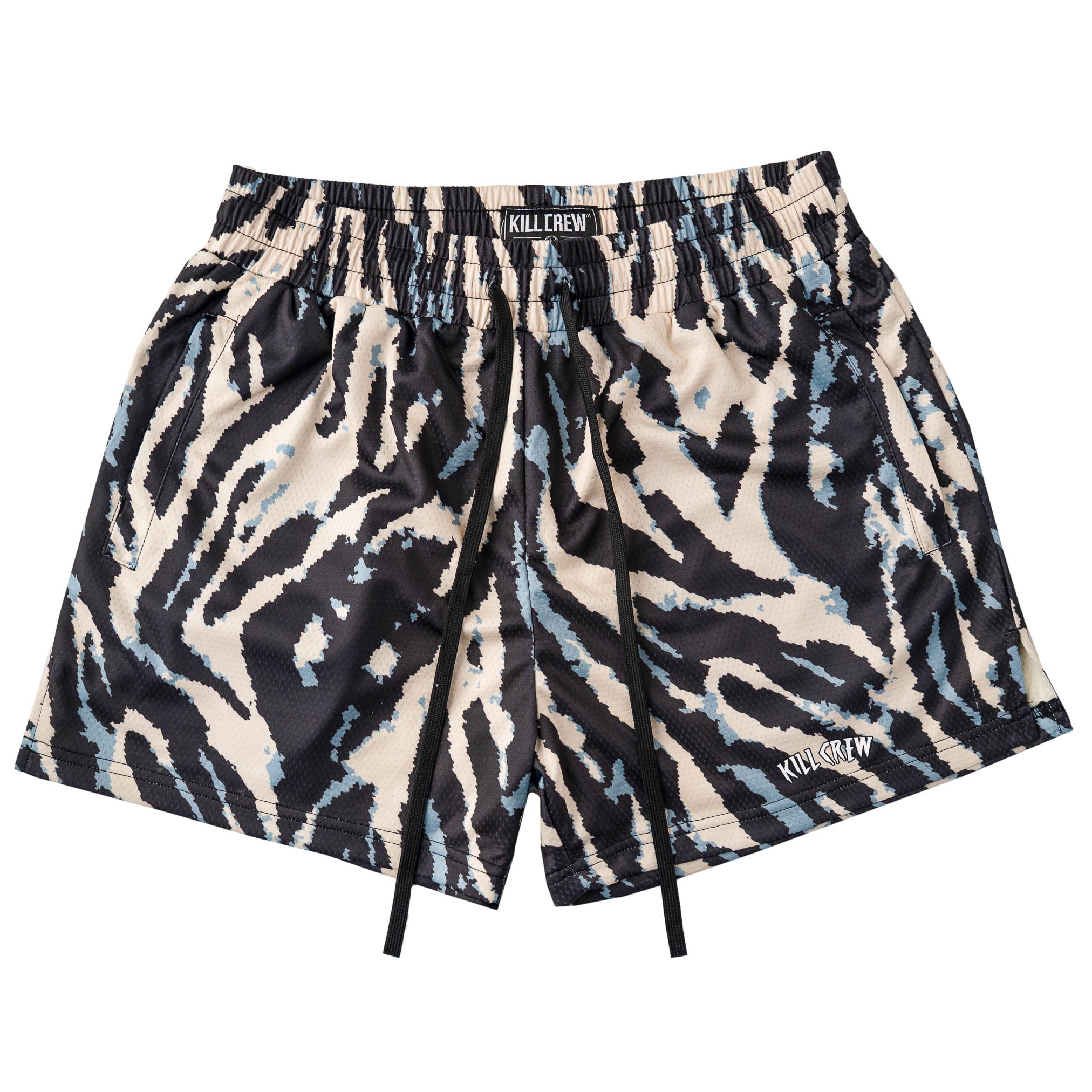 MUAY THAI SHORTS (MID THIGH CUT) - ZEBRA V2 – Kill Crew