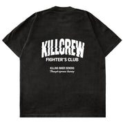 RELAXED FIT RIGOROUS TRAINING T-SHIRT - BLACK / WHITE