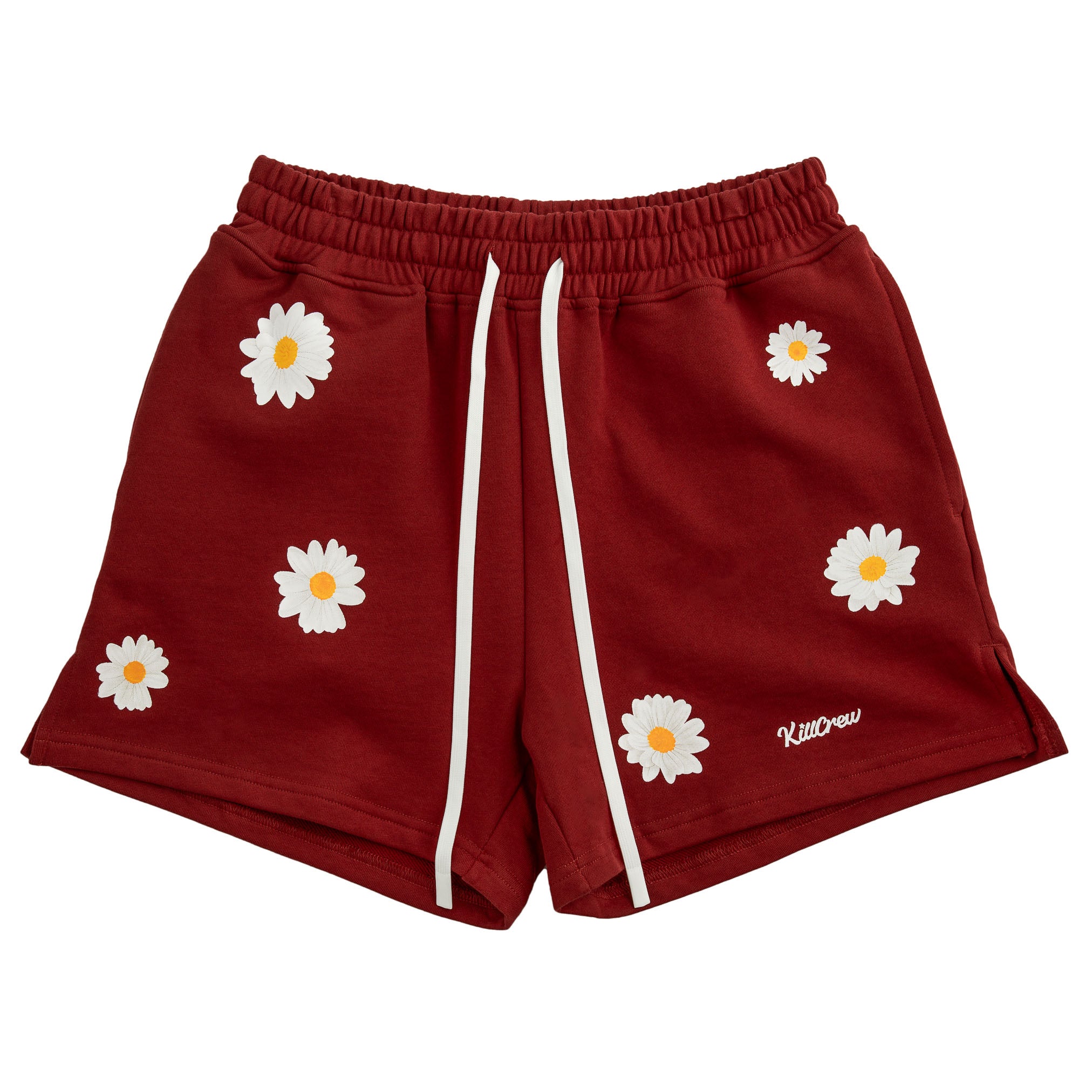 COTTON SHORTS (MID THIGH CUT) DAISY - MAROON