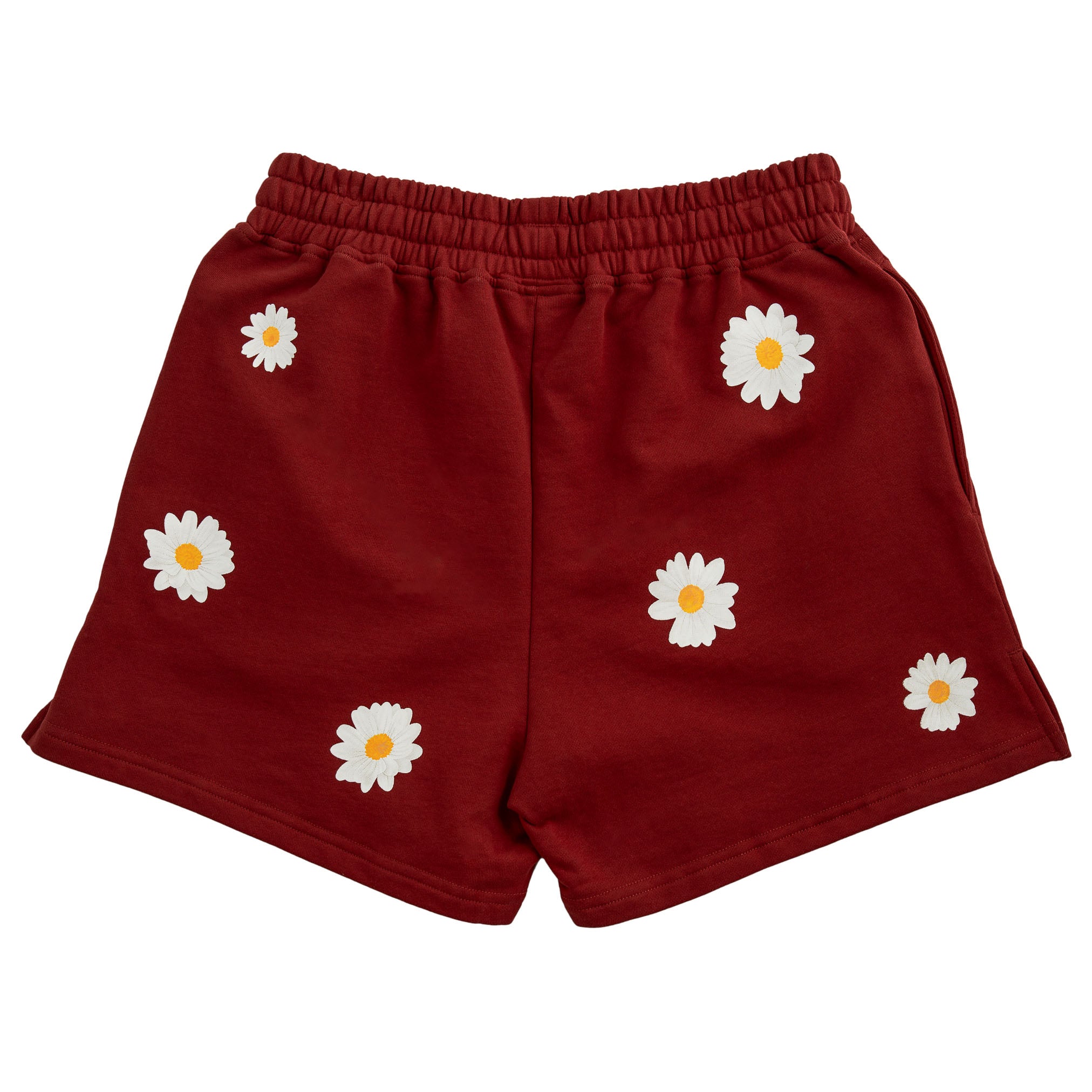 COTTON SHORTS (MID THIGH CUT) DAISY - MAROON