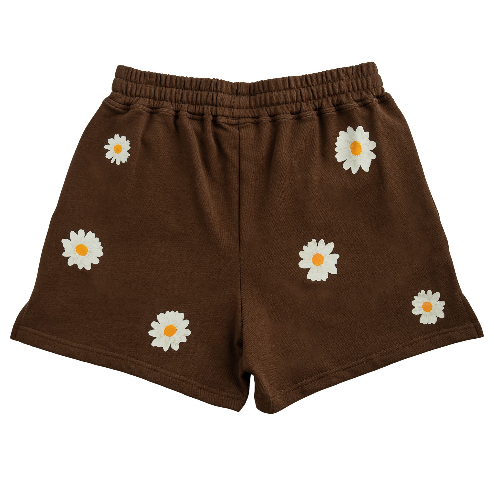 COTTON SHORTS (MID THIGH CUT) DAISY - BROWN