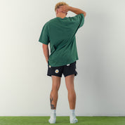 COTTON SHORTS (MID THIGH CUT) DAISY - BLACK