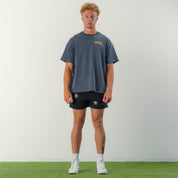 COTTON SHORTS (MID THIGH CUT) DAISY - BLACKOUT