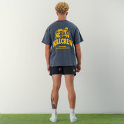 COTTON SHORTS (MID THIGH CUT) DAISY - BLACKOUT