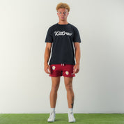 COTTON SHORTS (MID THIGH CUT) DAISY - MAROON