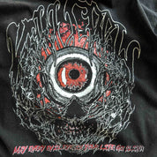 RELAXED FIT LUX EVIL EYE T-SHIRT - BLACK