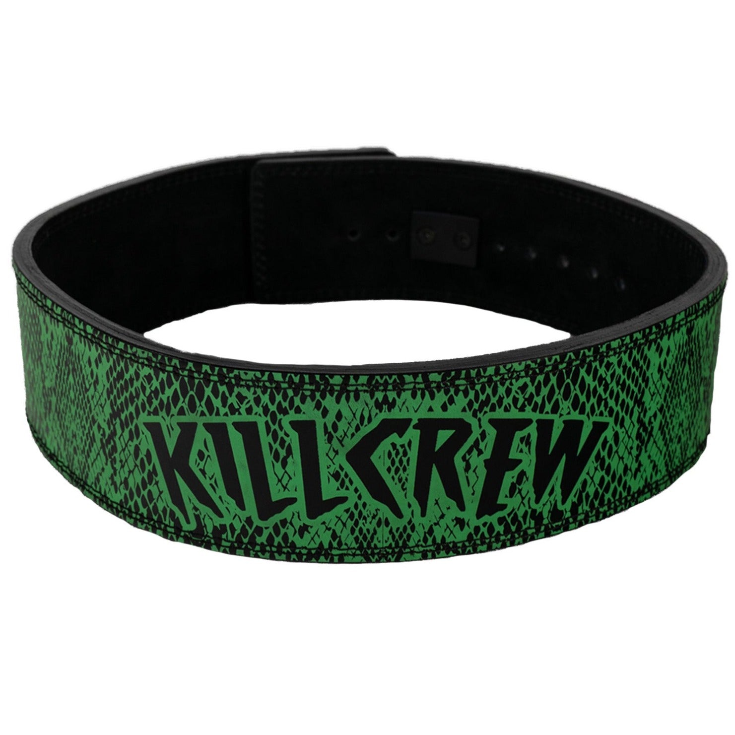 Dolls Kill Green Leaf Belt 10MM LEVER BELT - SNAKE GREEN – Kill Crew main image 3