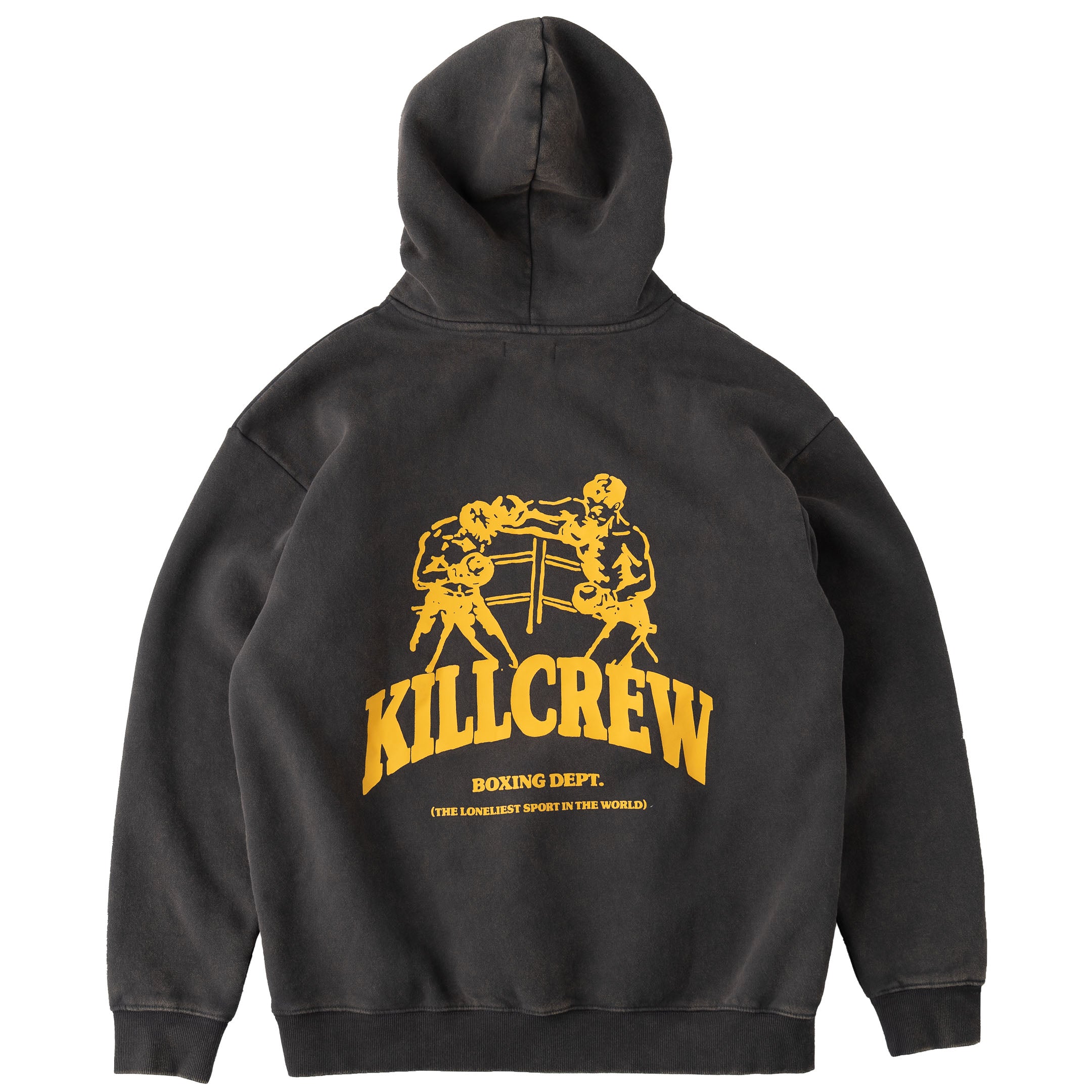 OVERSIZED LUX BOXING DEPARTMENT HOODIE - GUNMETAL / GOLD – Kill Crew