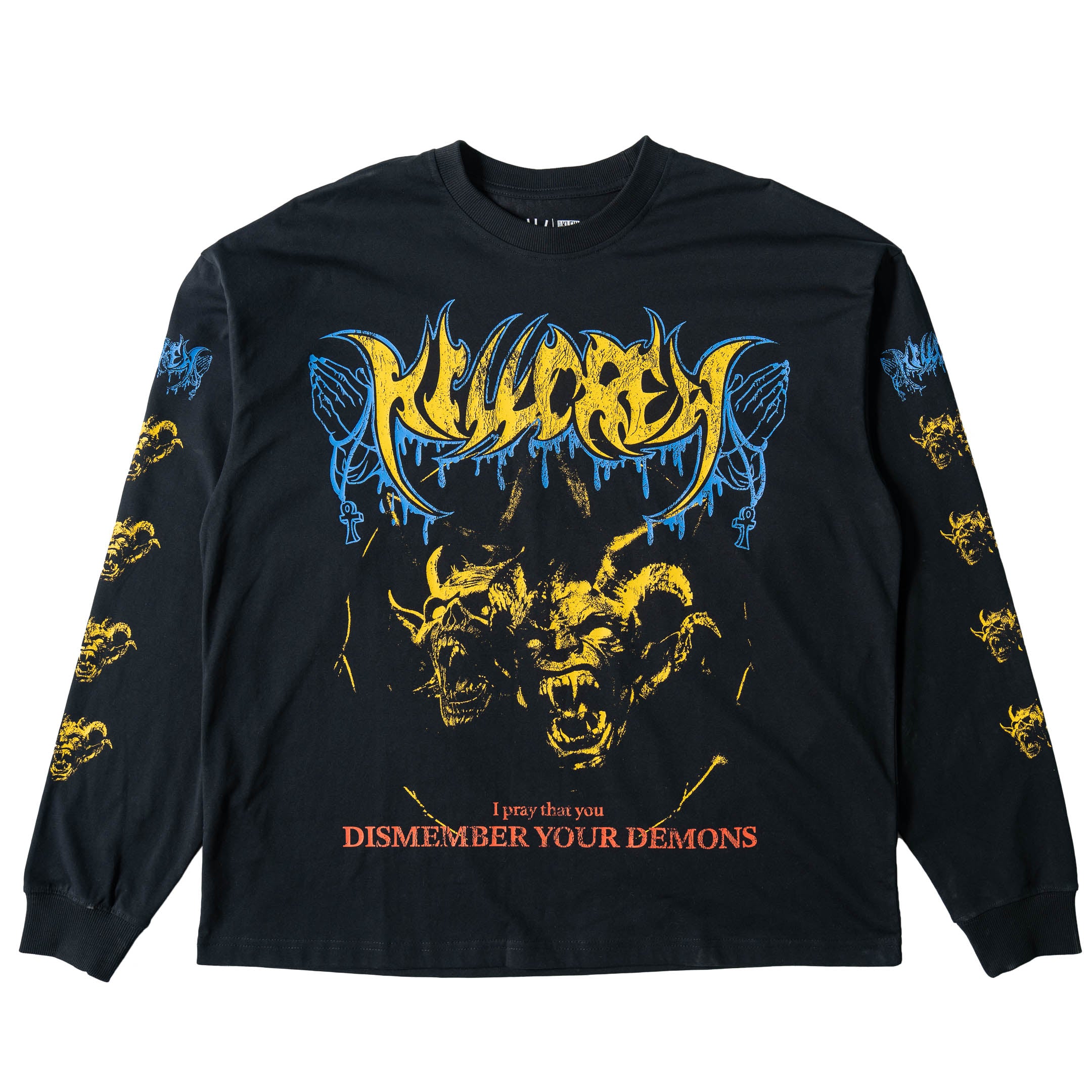DISMEMBER YOUR DEMONS LONG SLEEVE T-SHIRT - BLACK