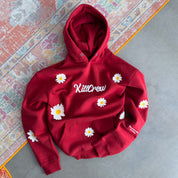 OVERSIZED LUX "DAISY" HOODIE - RED