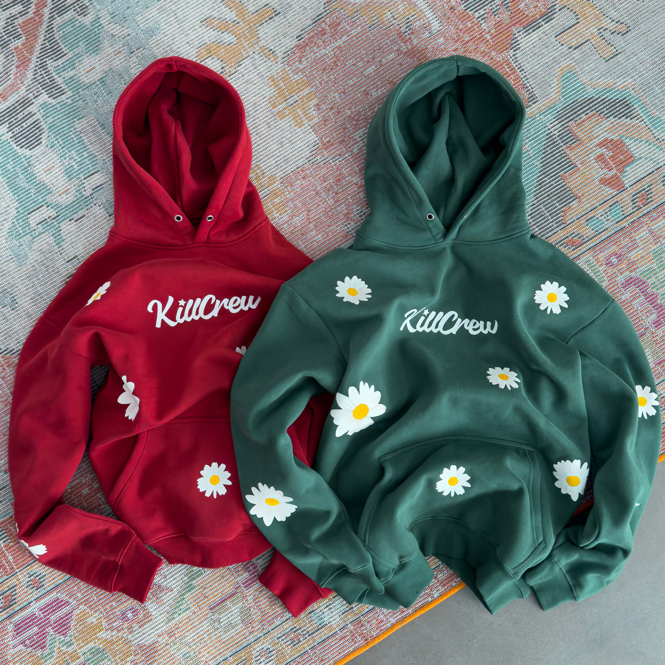 OVERSIZED LUX "DAISY" HOODIE - GREEN