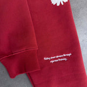 OVERSIZED LUX "DAISY" HOODIE - RED