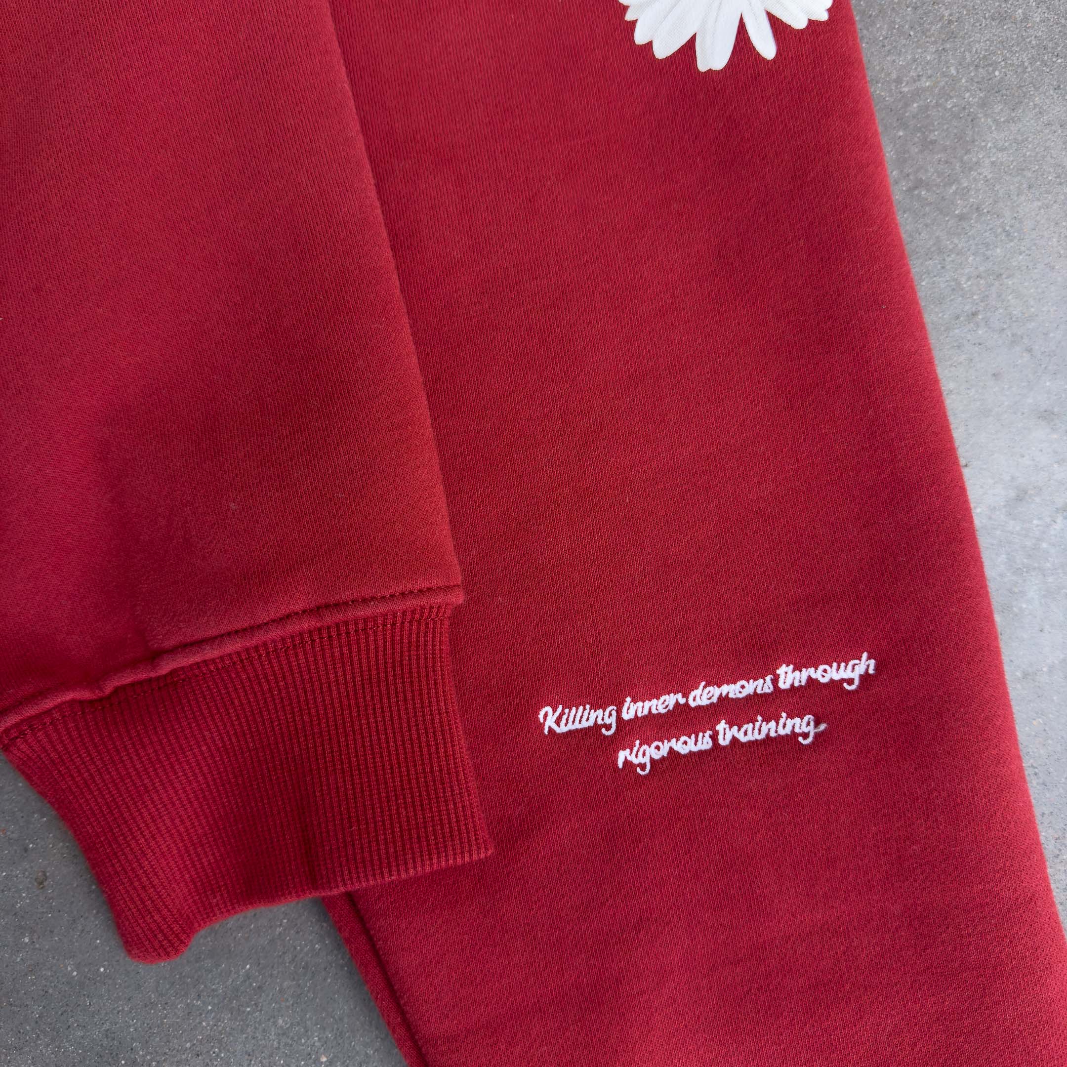 OVERSIZED LUX "DAISY" HOODIE - RED