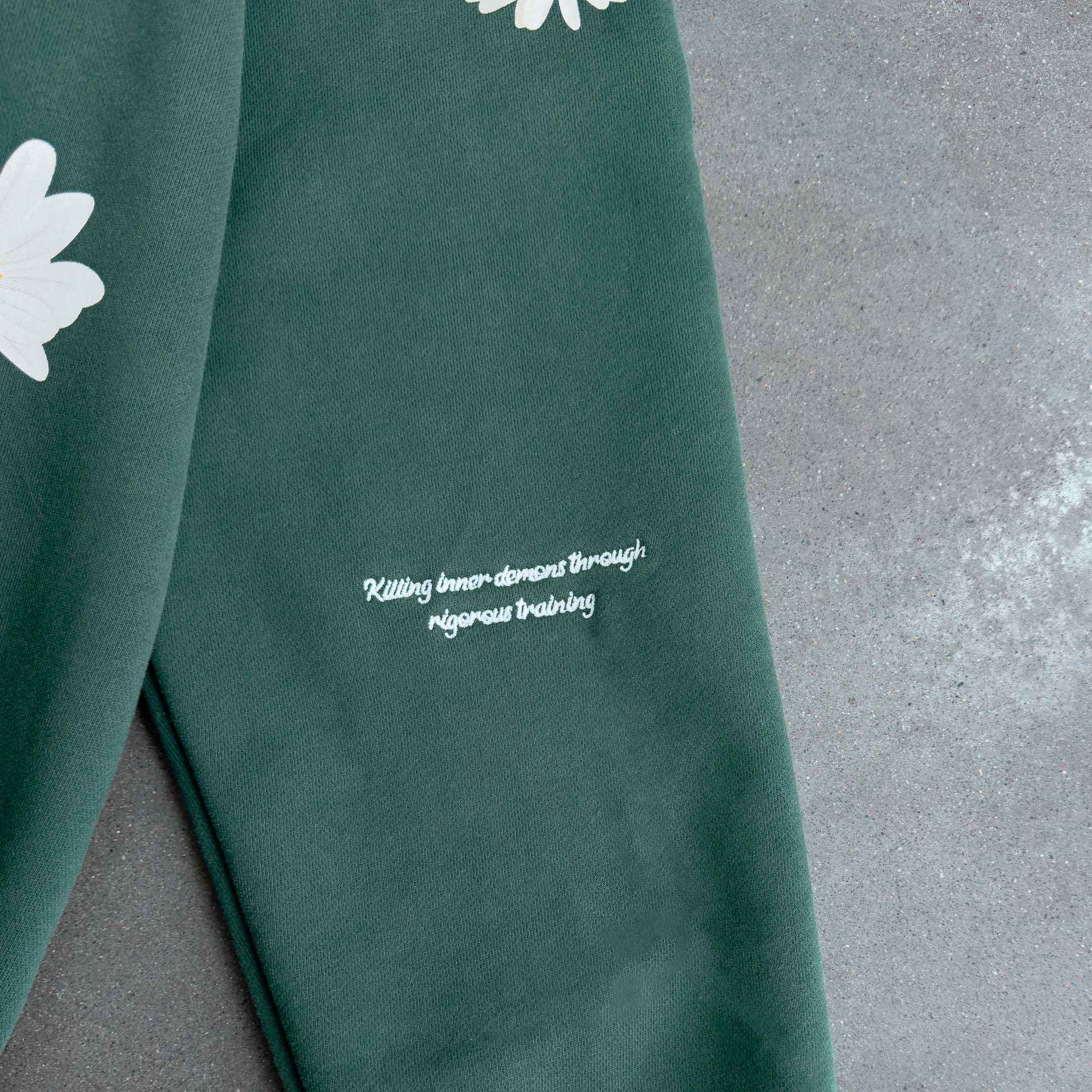 OVERSIZED LUX "DAISY" HOODIE - GREEN