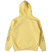 OVERSIZED LUX "TRIBAL" HOODIE - YELLOW / BLACK