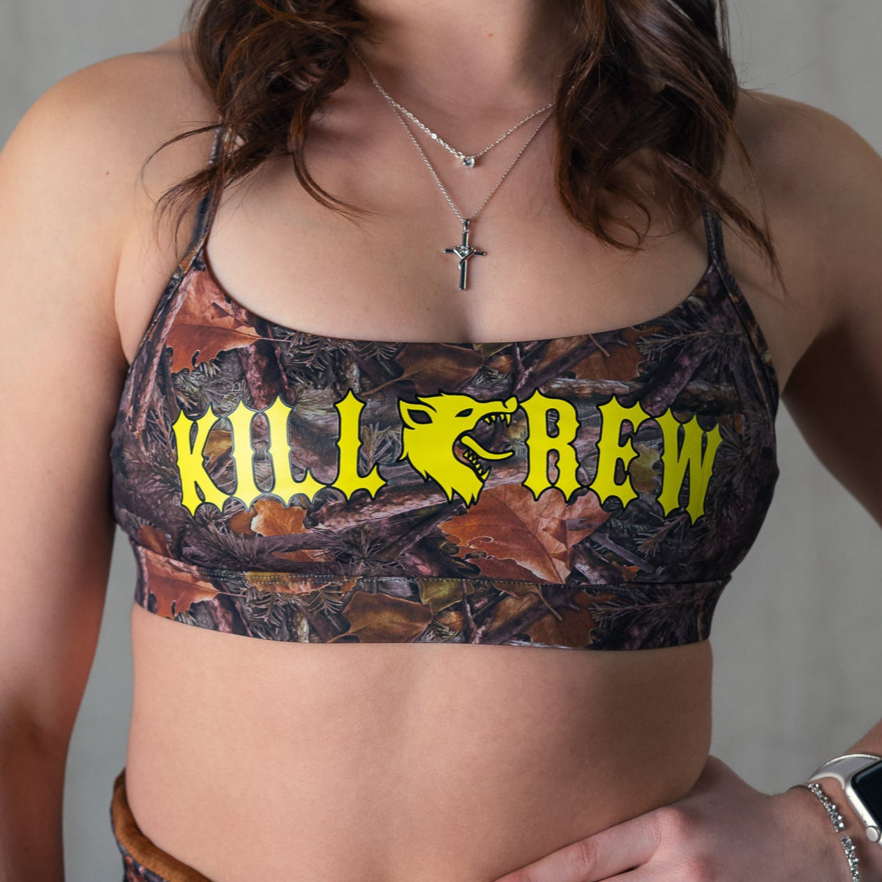 CLASSIC SPORTS BRA - CAMO / GREEN