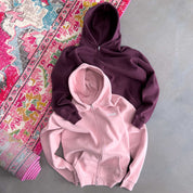 OVERSIZED LUX "SIMPLE" ZIP UP - ROSÉ