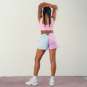 KILL CREW RIBBED SPORTS BRA - PINK